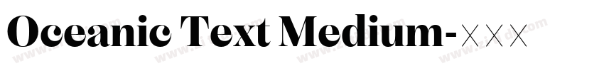Oceanic Text Medium字体转换
